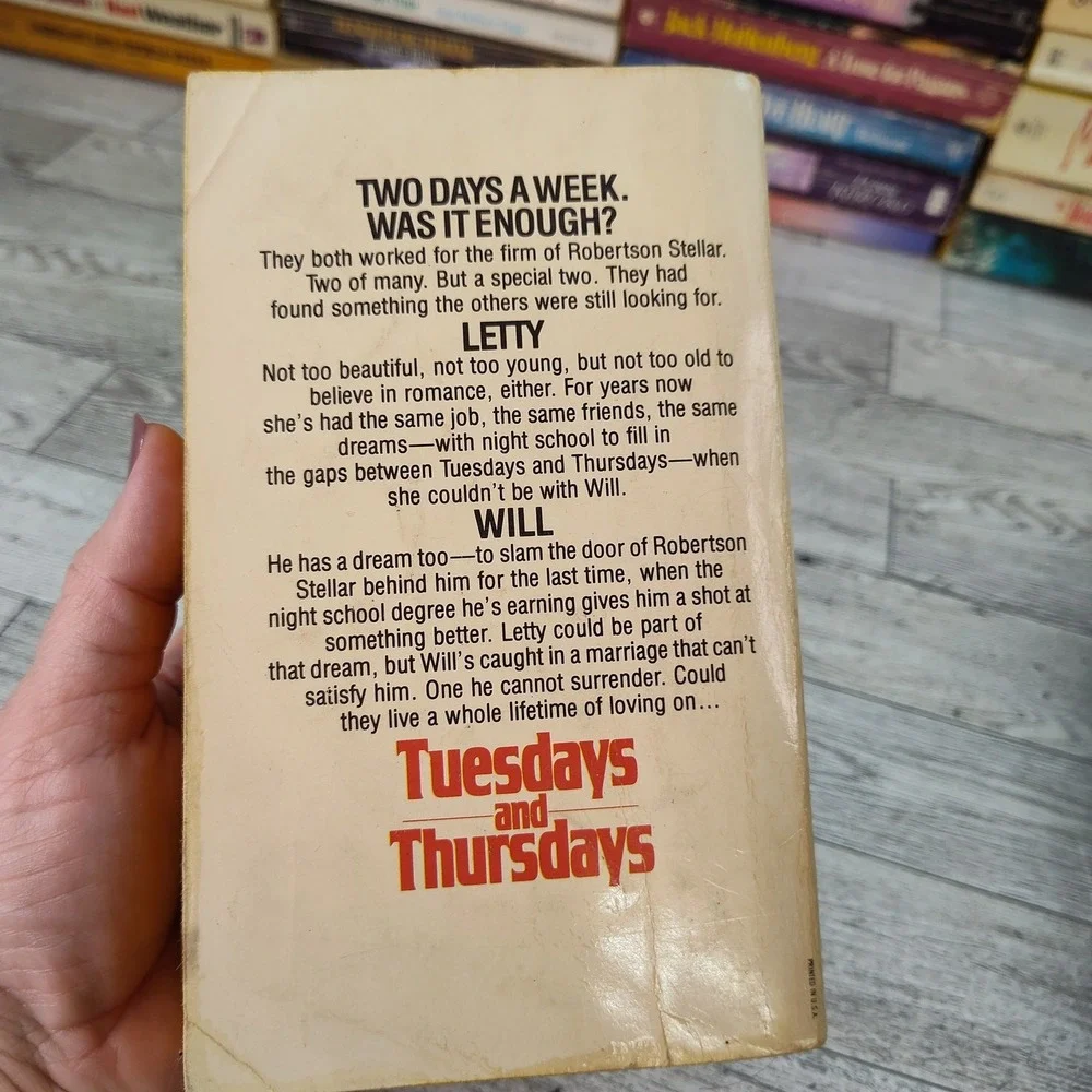 Tuesdays‎ and Thursdays by Abby Mann 1979 First Pocket Books Printing Paperback